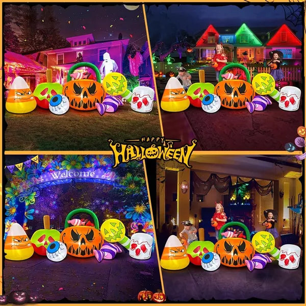 10 Ft Halloween Inflatable Outdoor Decorations Pumpkin Ghost
