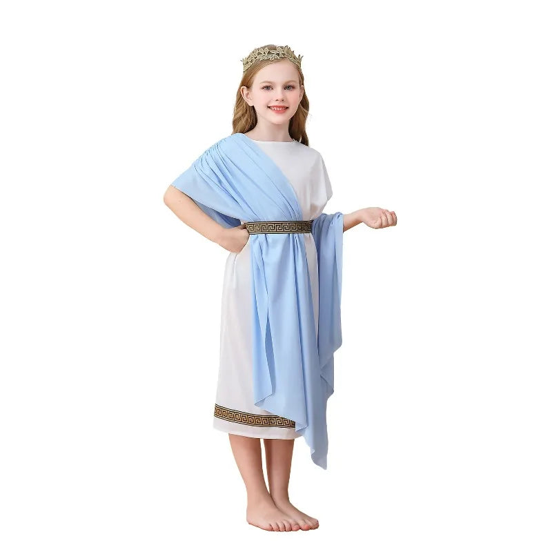 Kids' Greek Mythology Shawl Belt Headwear Suit Costume - alternate view 8