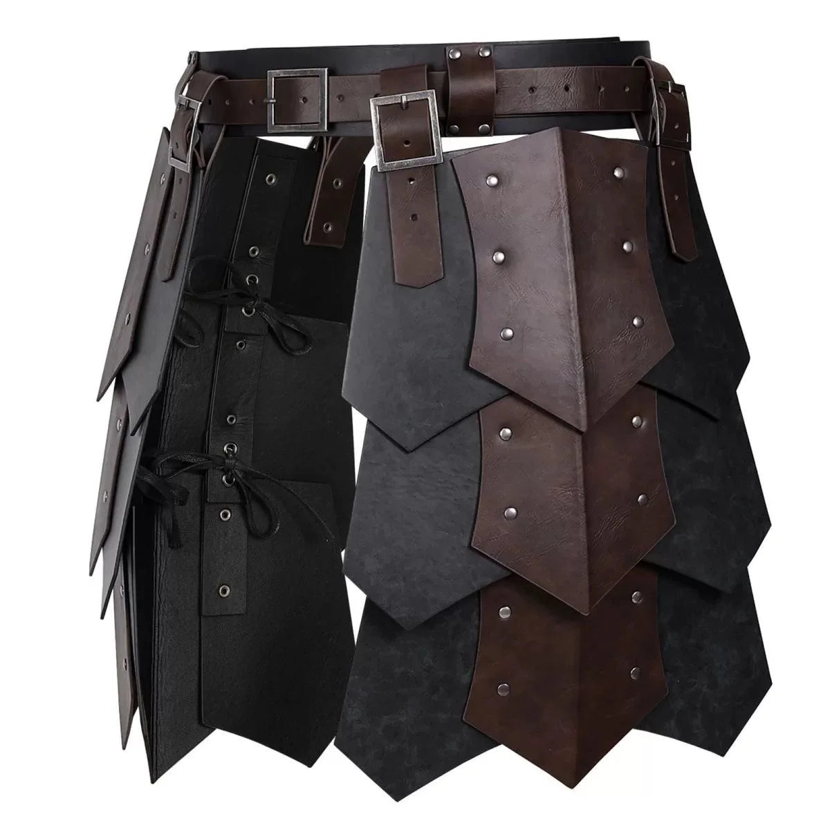 Medieval Viking Knight Gladiator Leather Belt Tasset Faulds Roman Warrior Costume Larp - View 6