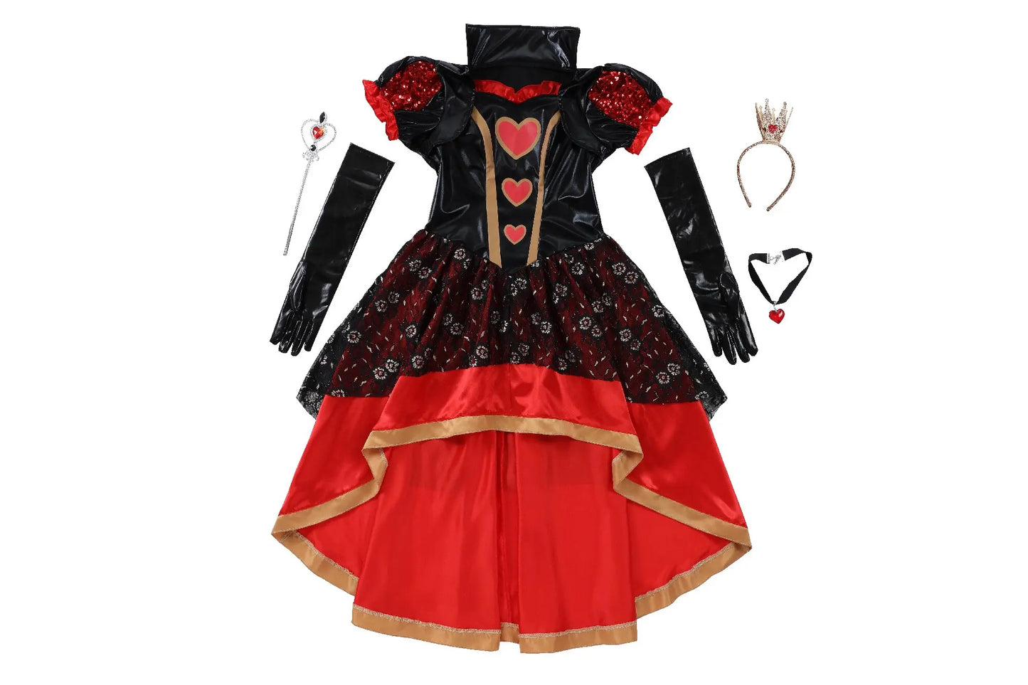 Women's Red Full Bar Club Daily Matching Complete Costume - alternate view 5