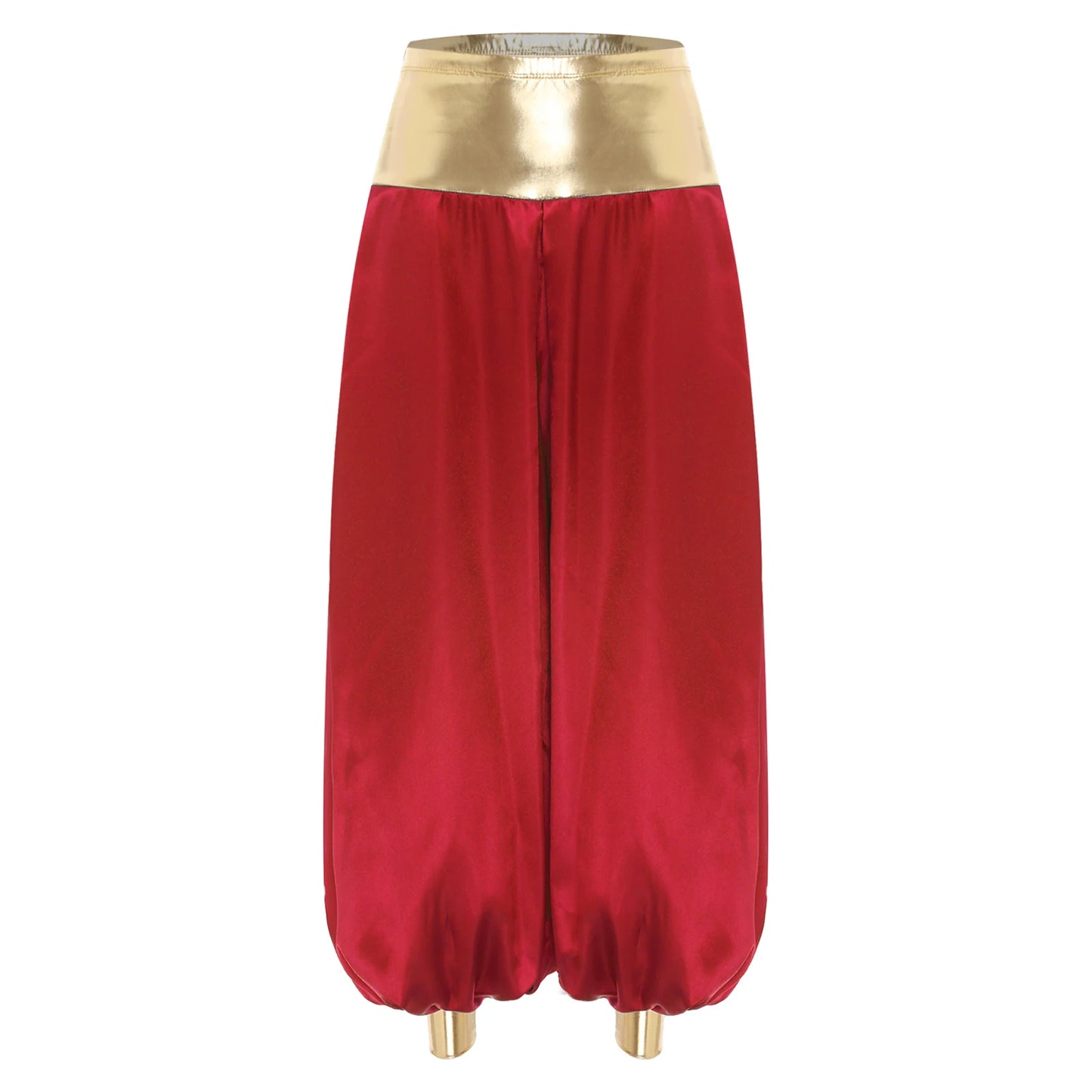 Adult Hippie Arabian Bloomer Pants Harem Metallic ShinyArab Indian Costume - alternate view 11