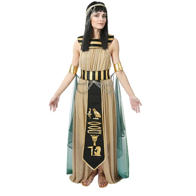Halloween Costume Pharaoh Cleopatra Couples Costume Myth Goddess Costume Fancy Dress Stage - View 7