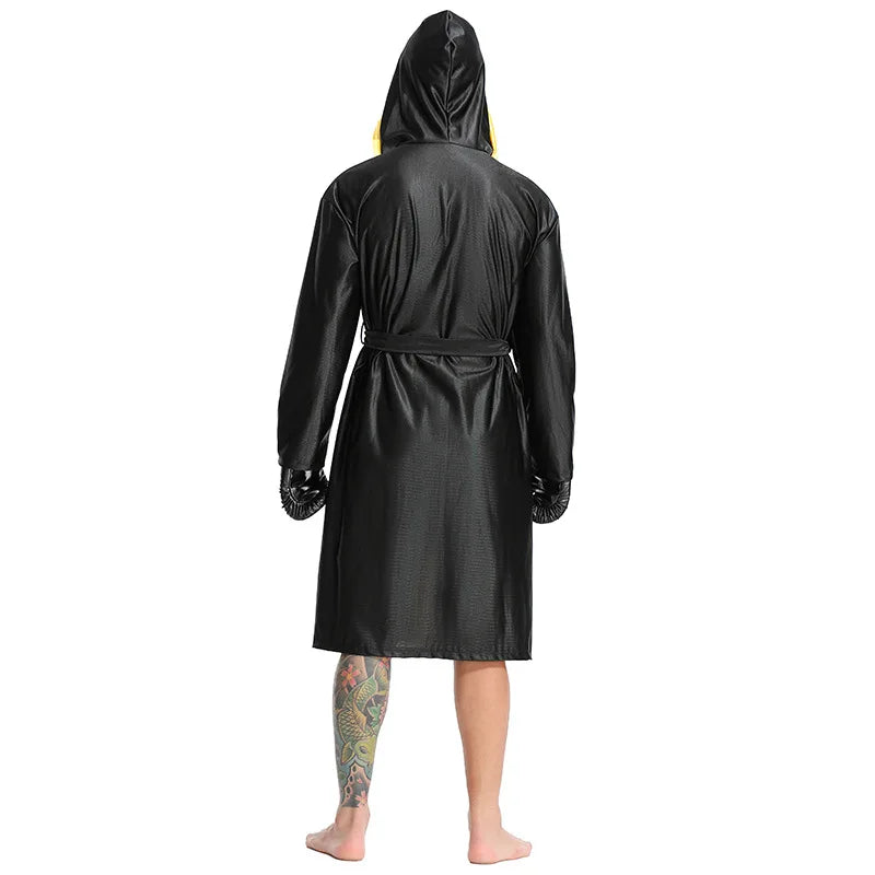 Adult Boxing Champion Costume Man Women Boxer Robe Gold Belt Suits Competition Training - View 5