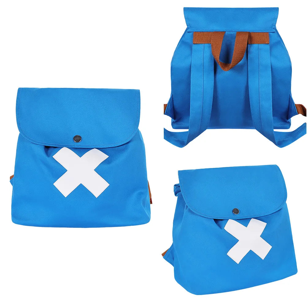 Chopper Costume Anime Costume Disguise for Men Plush Hat Shoulder Bags Pants Outfits - Pants / 120