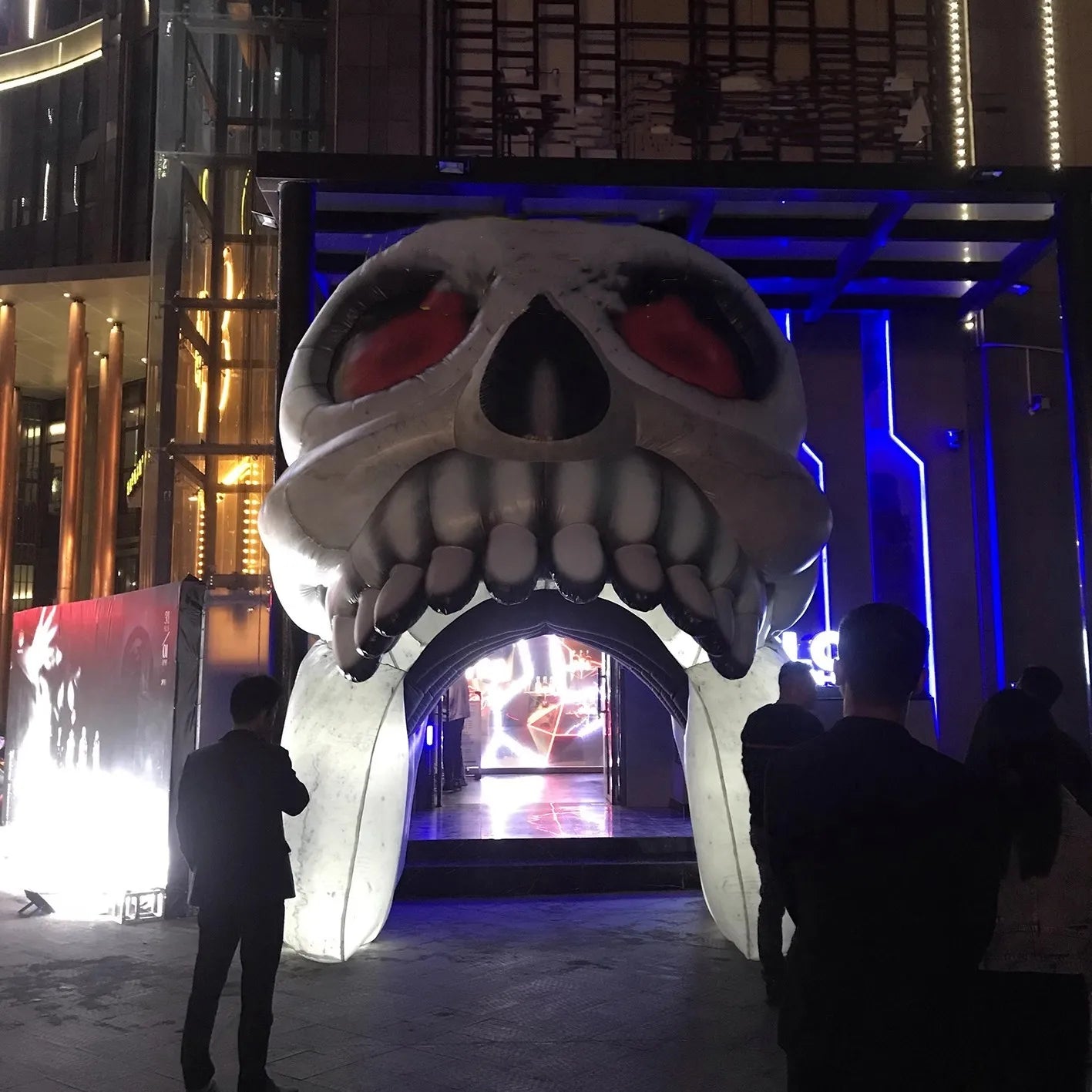Outdoor Halloween Decoration Inflatable Skull Entrance Arch Inflatable Human Skeleton Arcade Event - product image 6