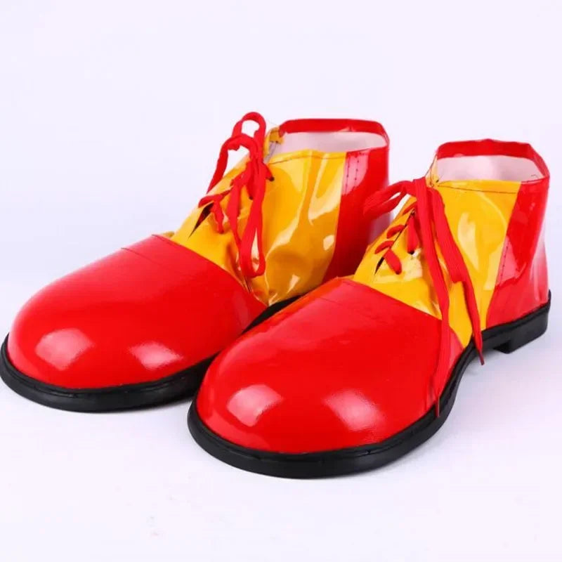 Clown Shoes Birthday Circus Costume Props Costume Adult Women Man Leather Halloween Easter - View 8