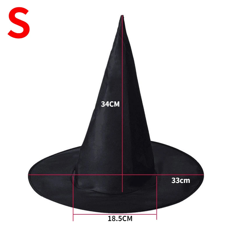 Halloween Folds Witch Wizard Black Hat Costume Headgear Devil Cap Props Decoration - View 8