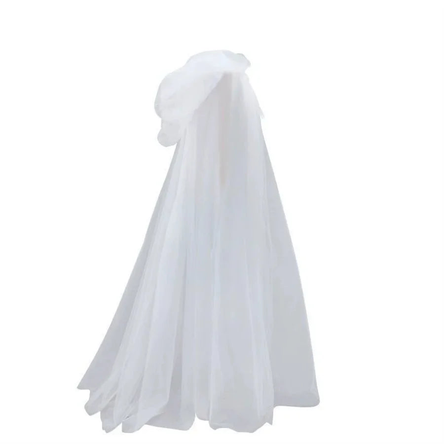 Halloween Cosplay - Ghost Costume with Hooded Cloak, Death God Witch Net-like Long - Discount Halloween City