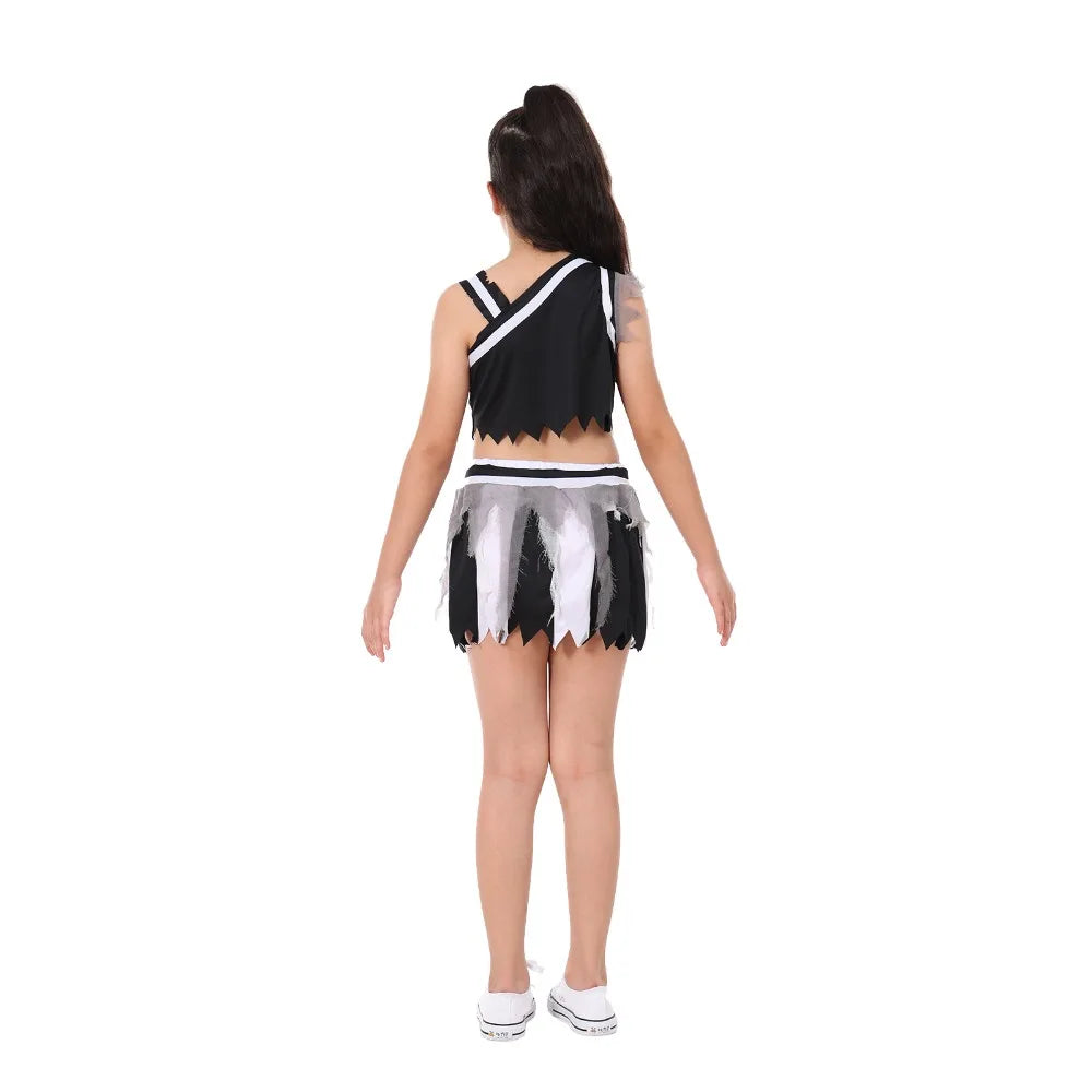 Girls' Bloody Zombie Cheerleader Halloween Costume
