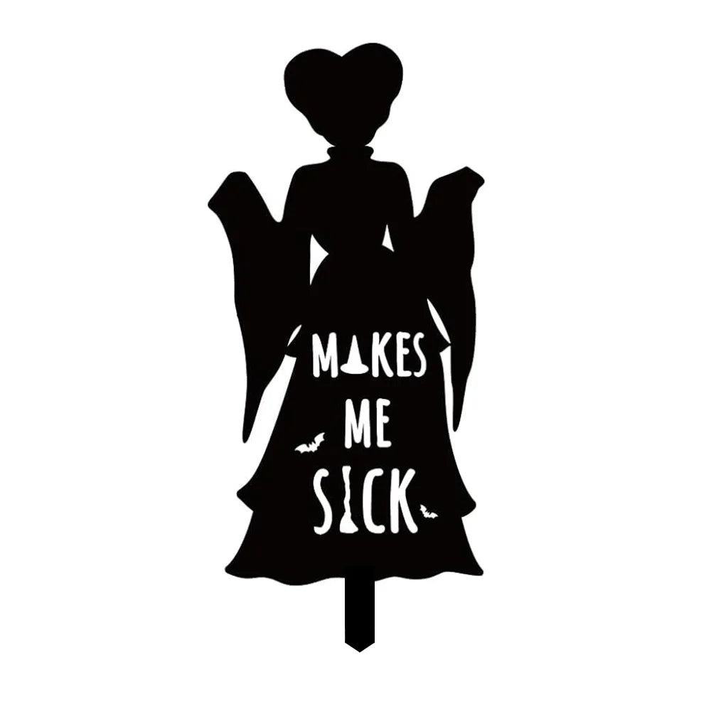Halloween Iron Art Witch Signs Frame Silhouette Decor Home Decor Outdoor Garden Black Hocus Pocus Magic Witches