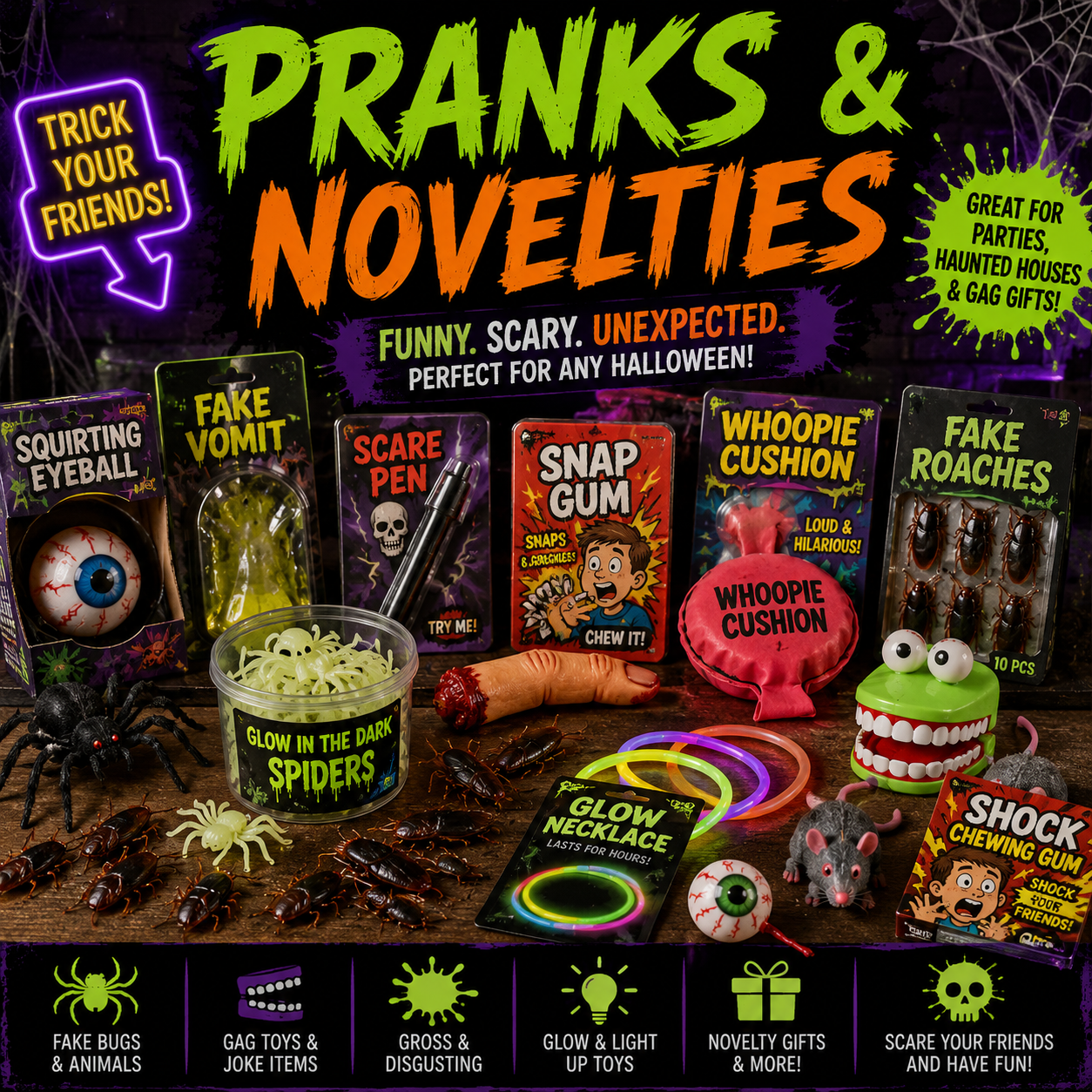 😂 Pranks & Novelties