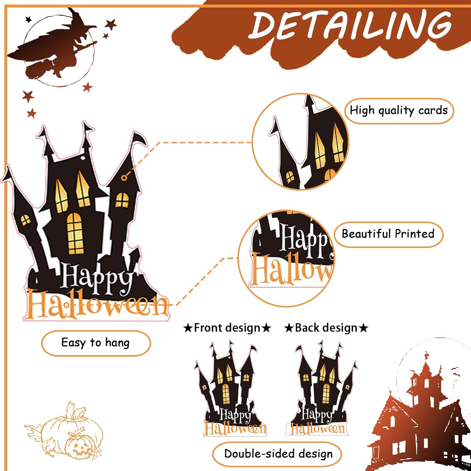 36pcs Halloween Hanging Swirl Decorations - Discount Halloween City