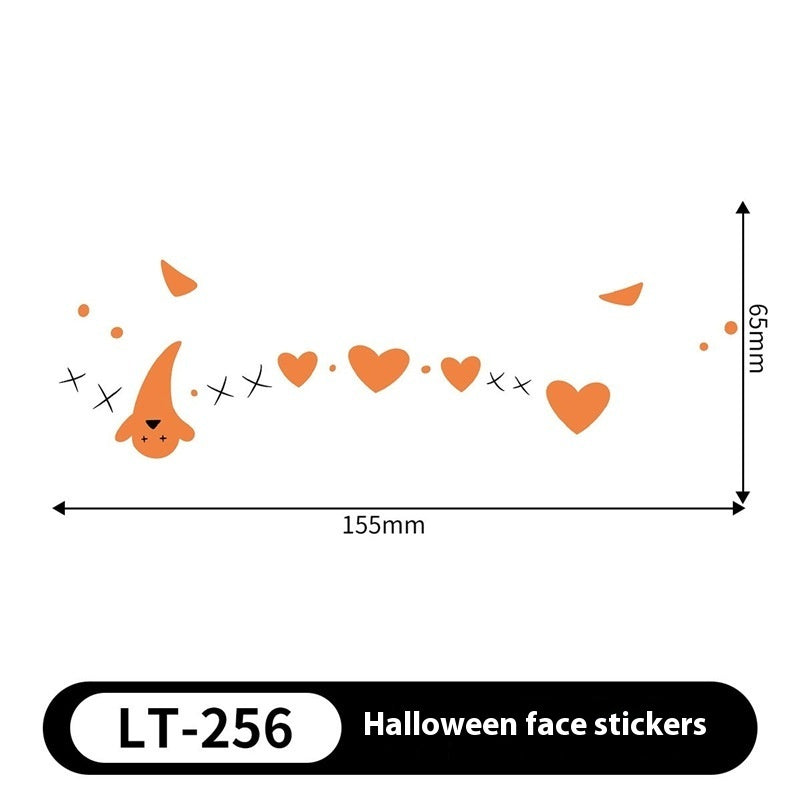 Halloween Makeup Stickers Dress Up Cute Painted - Discount Halloween City
