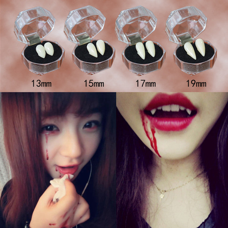 Halloween Vampire Dentures Zombie Teeth Small Tiger Teeth Masquerade Props - Discount Halloween City