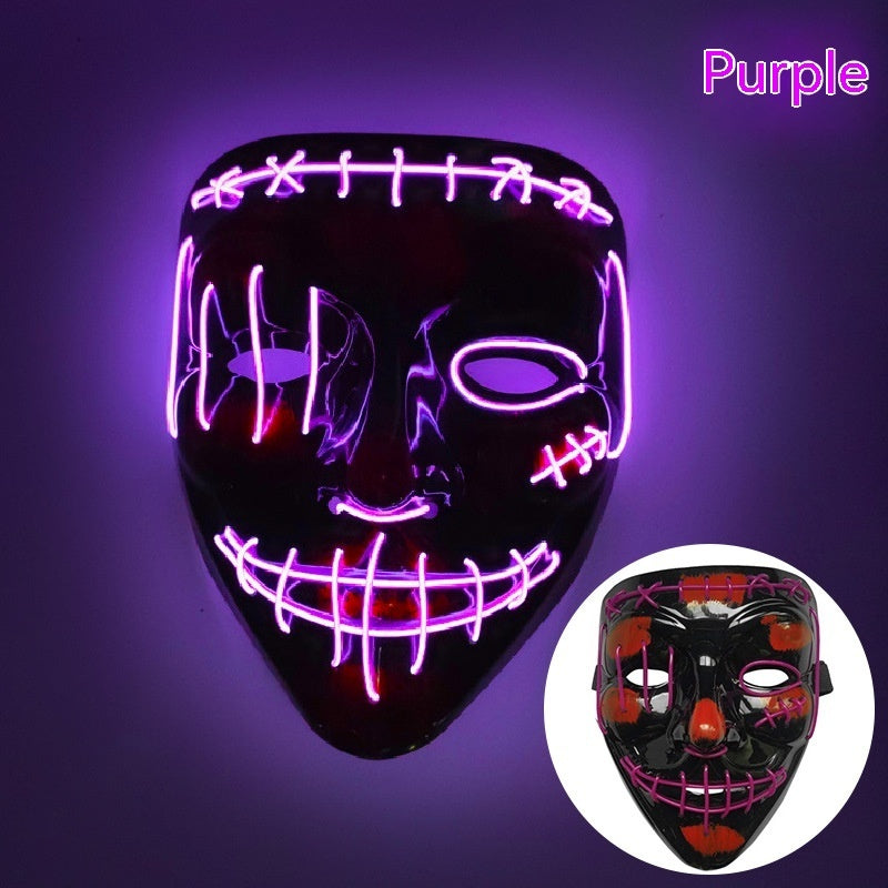 V-shaped Halloween Luminous Mask LED - Discount Halloween City
