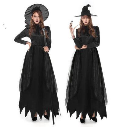 Halloween Fashion Black Witch Costume Suit - Discount Halloween City
