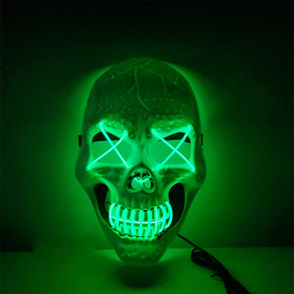 Halloween Skull Glowing Mask Bar Night Horror - Discount Halloween City