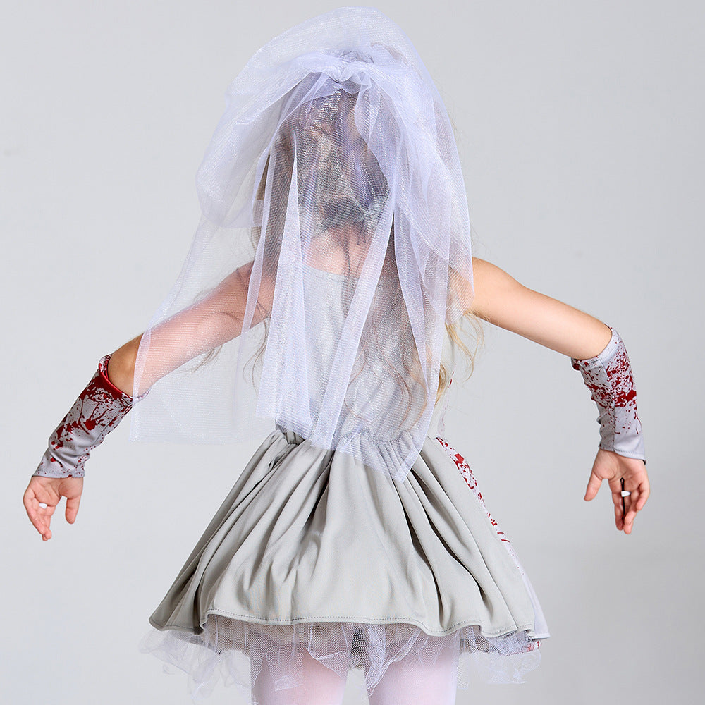 Halloween Costume Kids's Gray Pettiskirt - Discount Halloween City