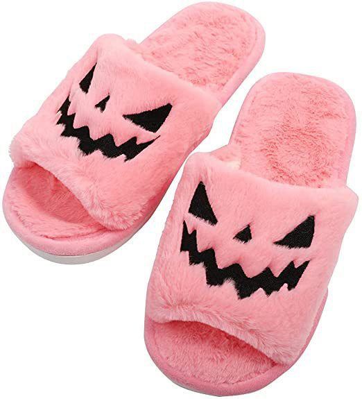 Halloween Shoes Winter Cute Warm Home Slippers Women's - Discount Halloween City