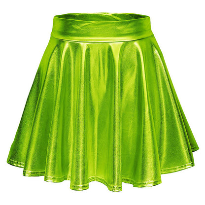 Cos Halloween Performance Costume Shiny Horn Pleated Mini - Costumes