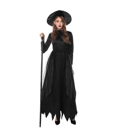Halloween Fashion Black Witch Costume Suit - Discount Halloween City