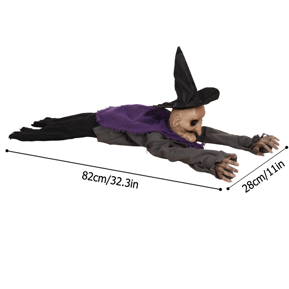 Halloween Crawling Wizard Zombie Luminous Sound Horror Decoration Haunted House - Discount Halloween City