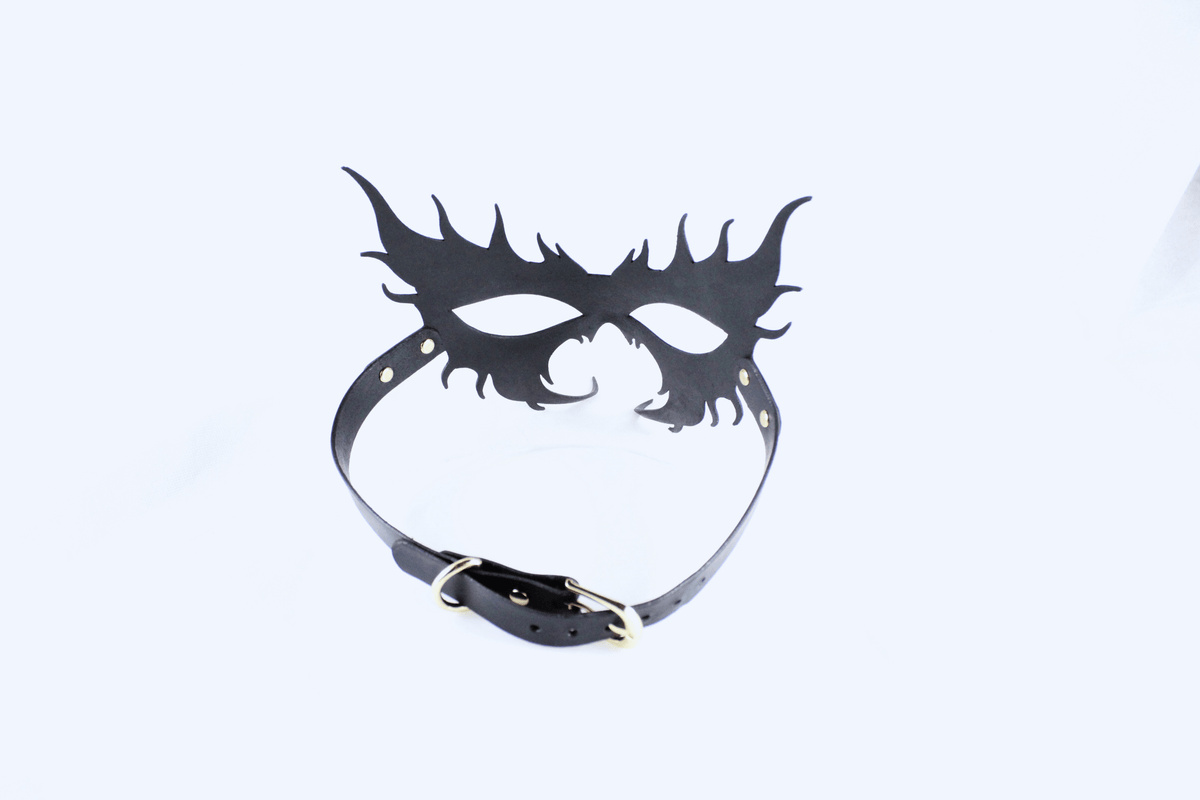 BDSM Mask – Gothic Flame Venetian Bondage Masquerade