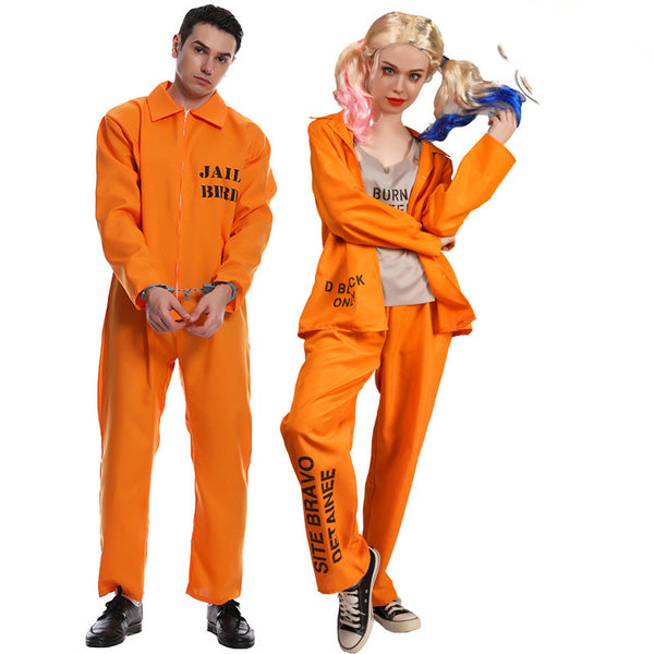 Halloween Big Men's & Women's Love Orange Prisoner Party Costume - Discount Halloween City