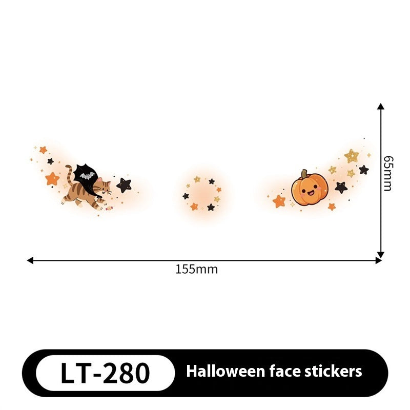Halloween Makeup Stickers Dress Up Cute Painted - Discount Halloween City