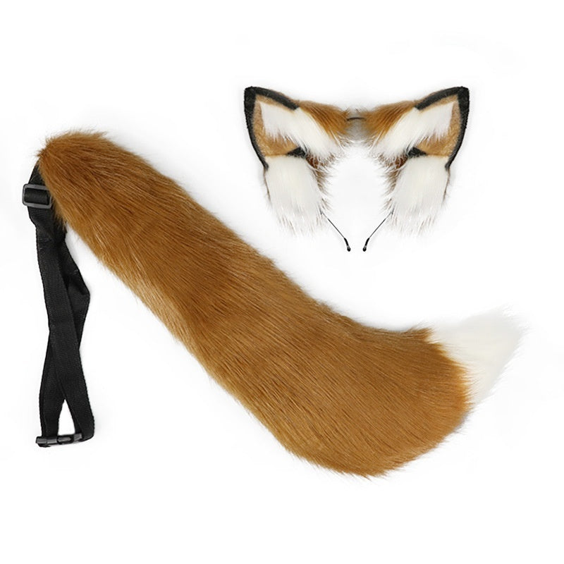 Fox-ear Headband and Fox-tail Set - alternate view 5