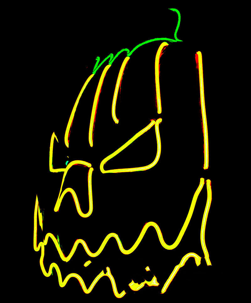 Halloween LED Mask Fluorescent Pumpkin - Discount Halloween City