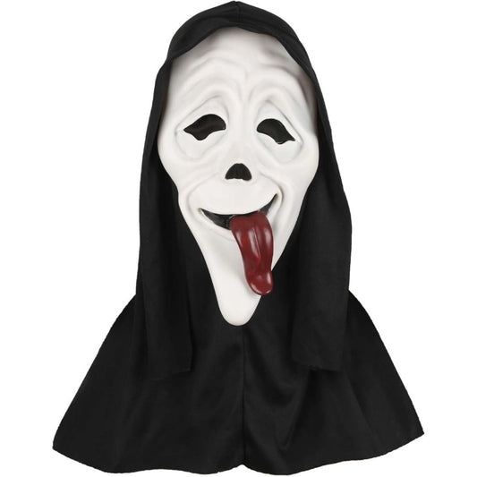 Geistermaske Weiß Mit Zunge - Gruseliges