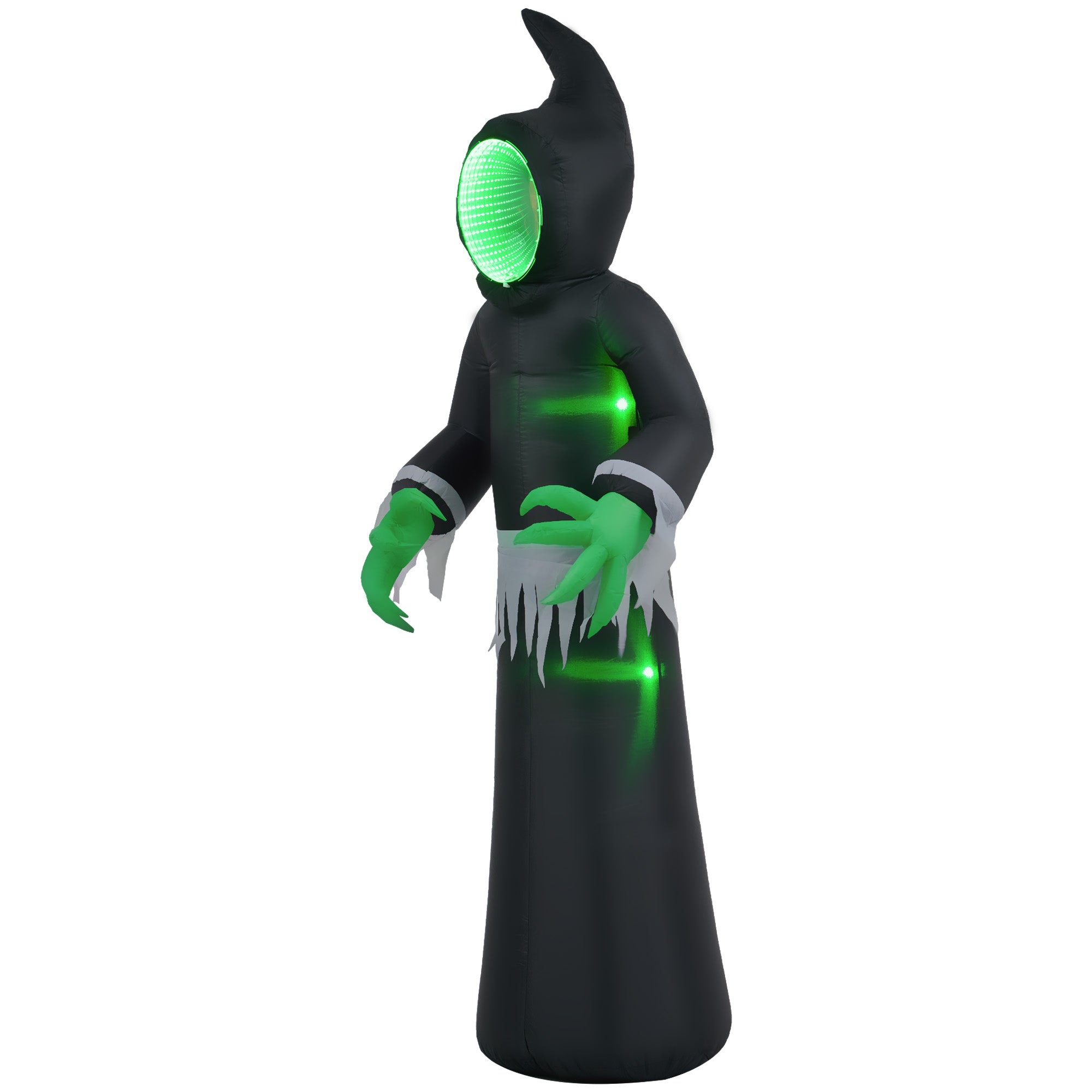 8ft Inflatable Halloween Mirror Face Ghost - Discount Halloween City