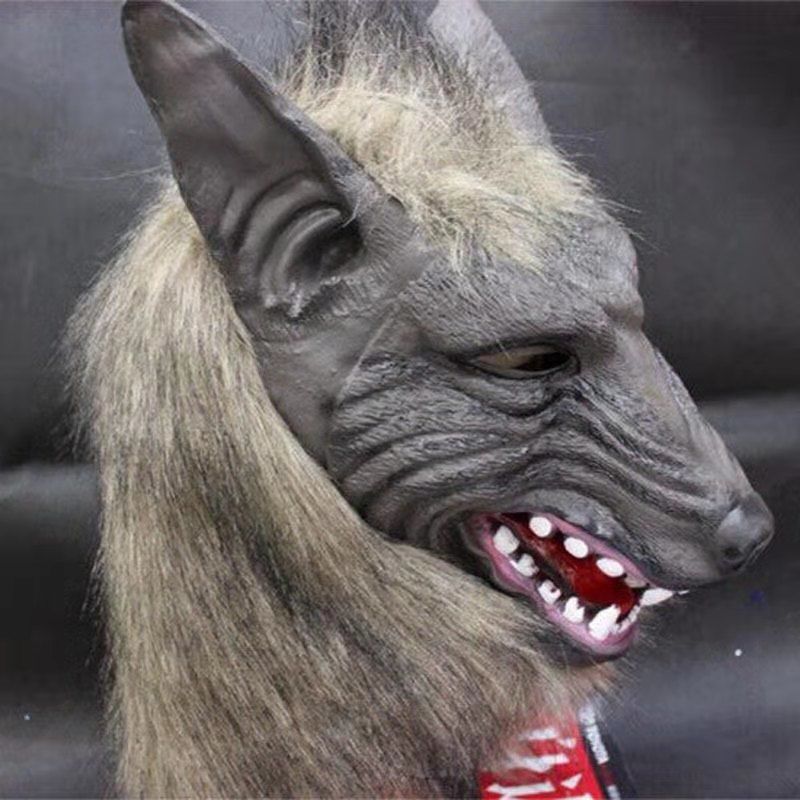 Halloween Wolf Head Wolf Gloves Animal Hood Mask - product image 5