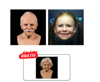 Old Man Beard Halloween Mask - product image 19