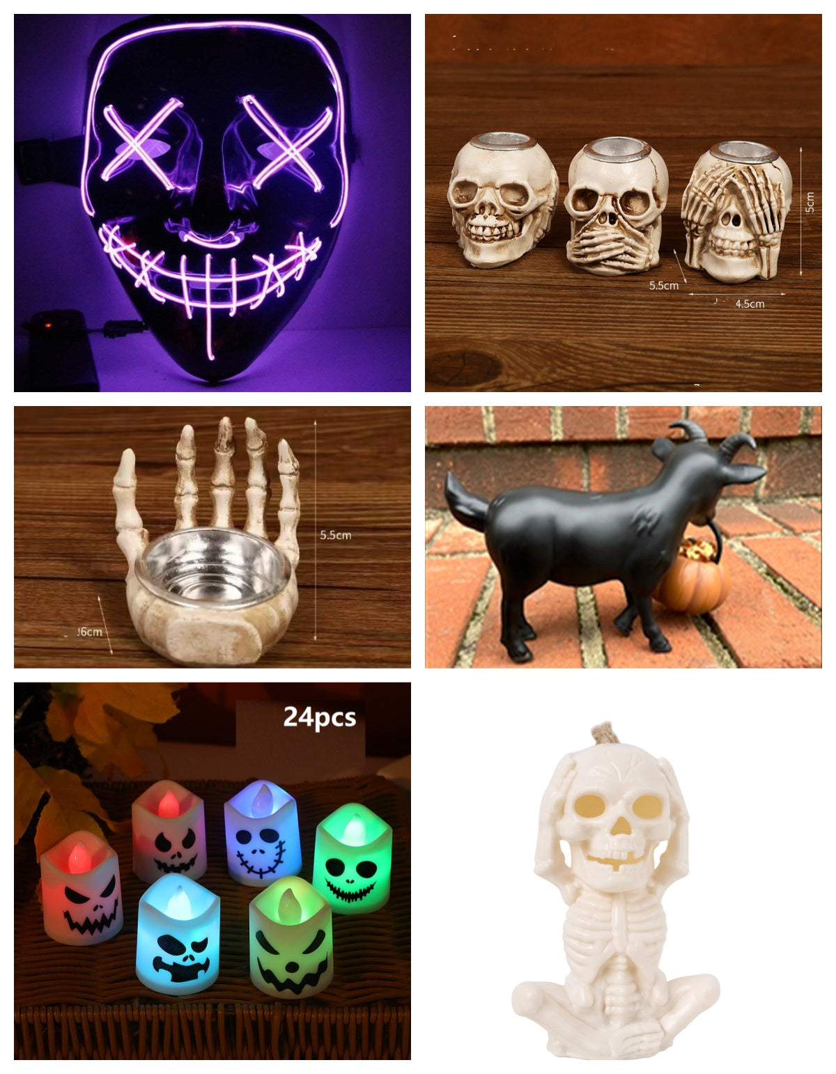 LED Horror Atmosphere Halloween Electronic Candle - Discount Halloween City