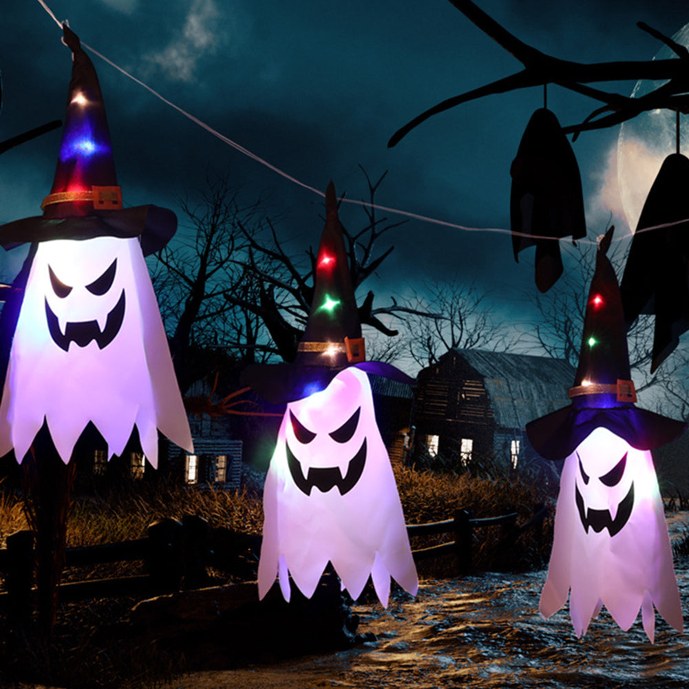 Halloween Holiday Decoration Lanterns Cloth Art Ghost String - Discount Halloween City