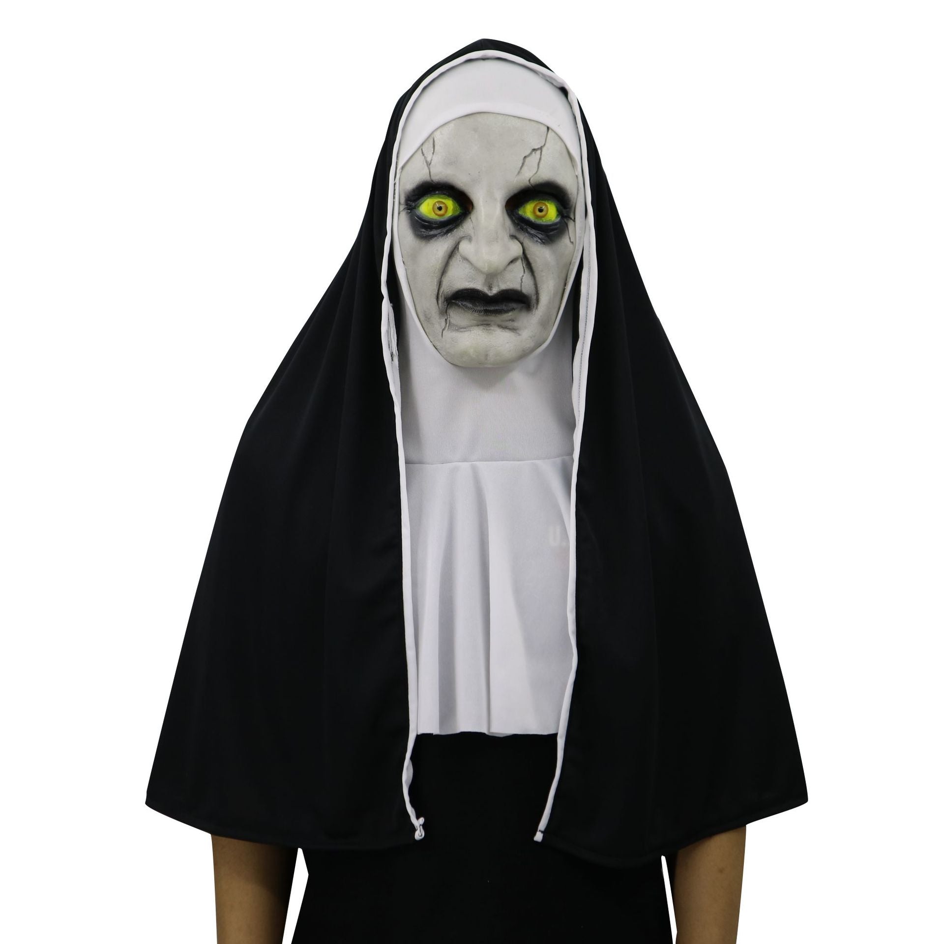 Nun Mask Halloween Ghost Horror Costume Played | Masks | Indoor Decorations - Costumes