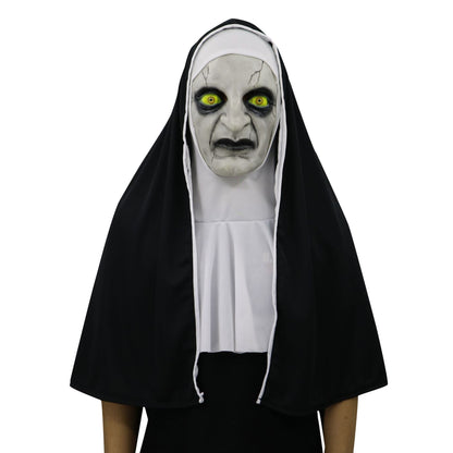 Nun Mask Halloween Ghost Horror Costume Played | Masks | Indoor Decorations - Costumes