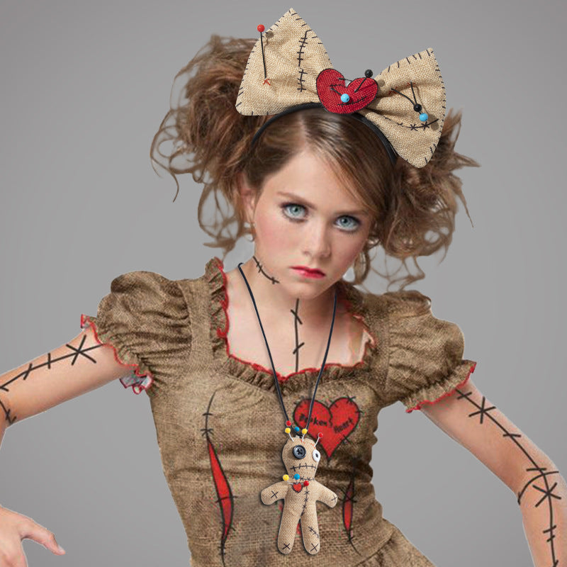 Doll Necklace Headband Dress-up Accessories Prop - alternate view 2