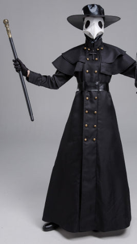 Halloween Dark Dungeon Hero Costume Crow Mouth Plague Doctor | Masks | Hats - Gloves
