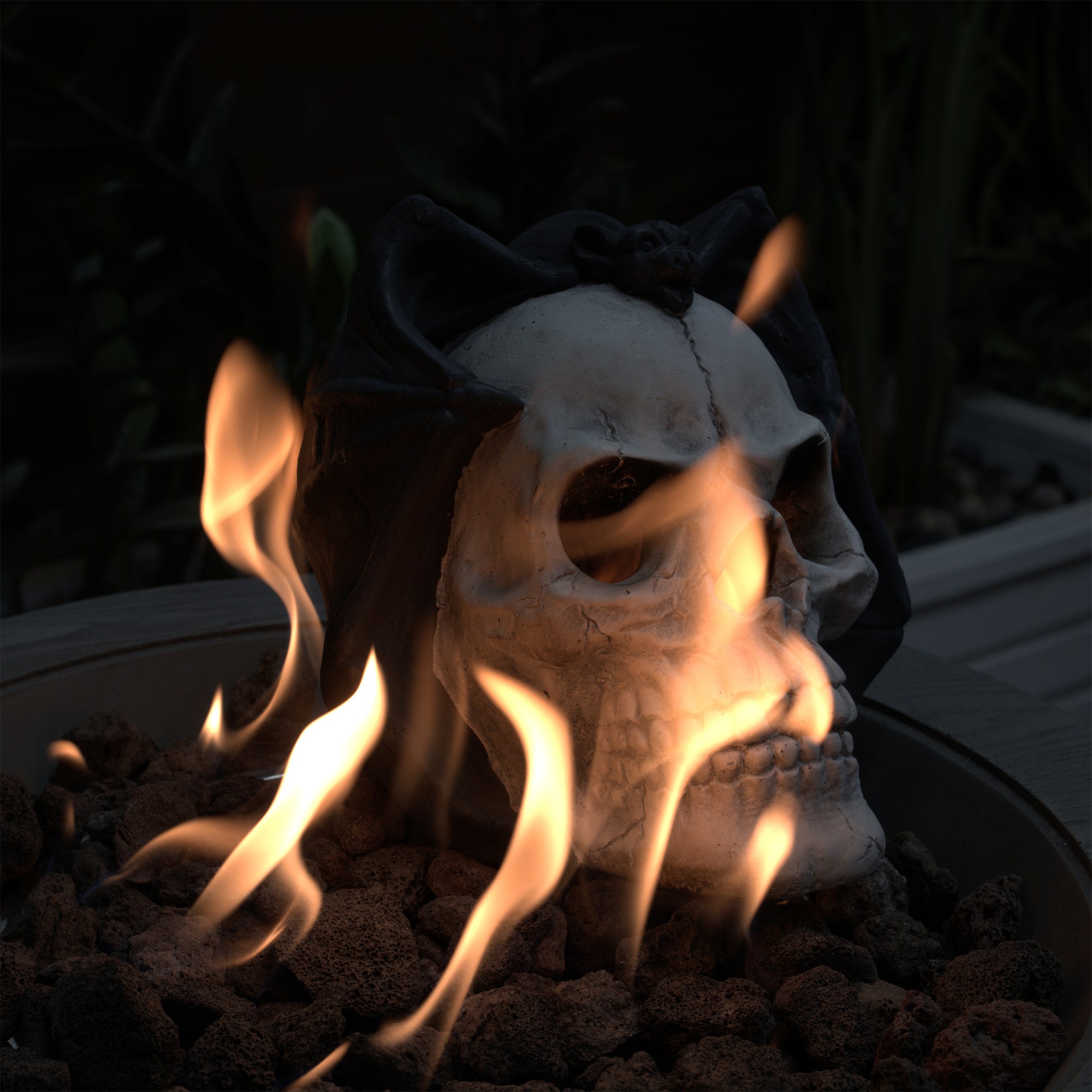 Demon Skull Gas Log for Fire Pit & Fireplace - alternate view 4