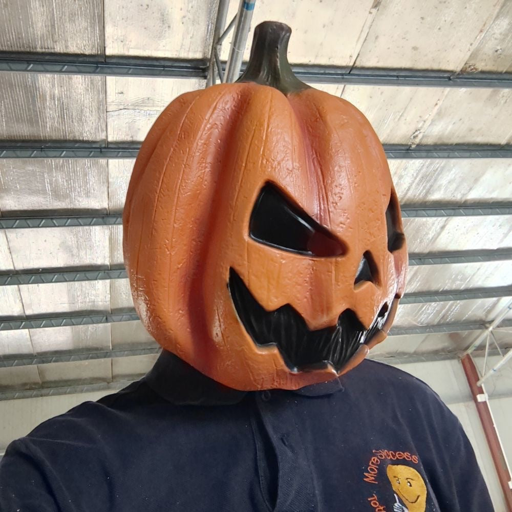 Halloween Pumpkin Mask Masquerade Show Props - Discount Halloween City
