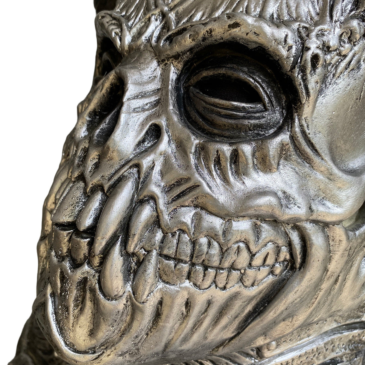 Halloween Horror Skull Horn Devil Latex Mask Hood Dark - Discount Halloween City