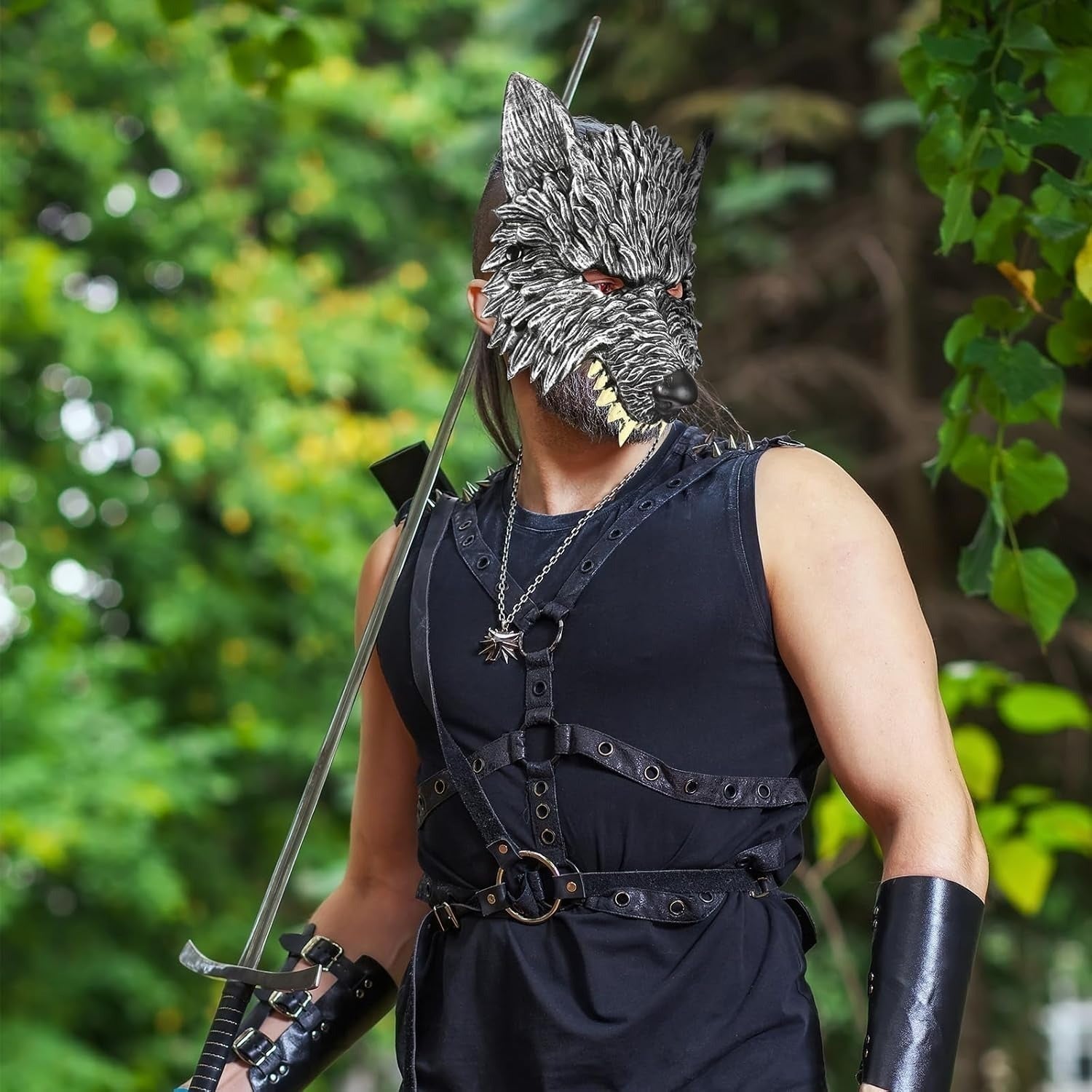 Werewolf Mask - Photo Booth Prop - alternate view 2