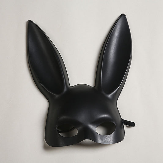 Party Decoration Halloween Bunny Girl Plush Mask - Discount Halloween City