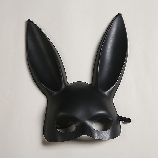 Party Decoration Halloween Bunny Girl Plush Mask - Discount Halloween City