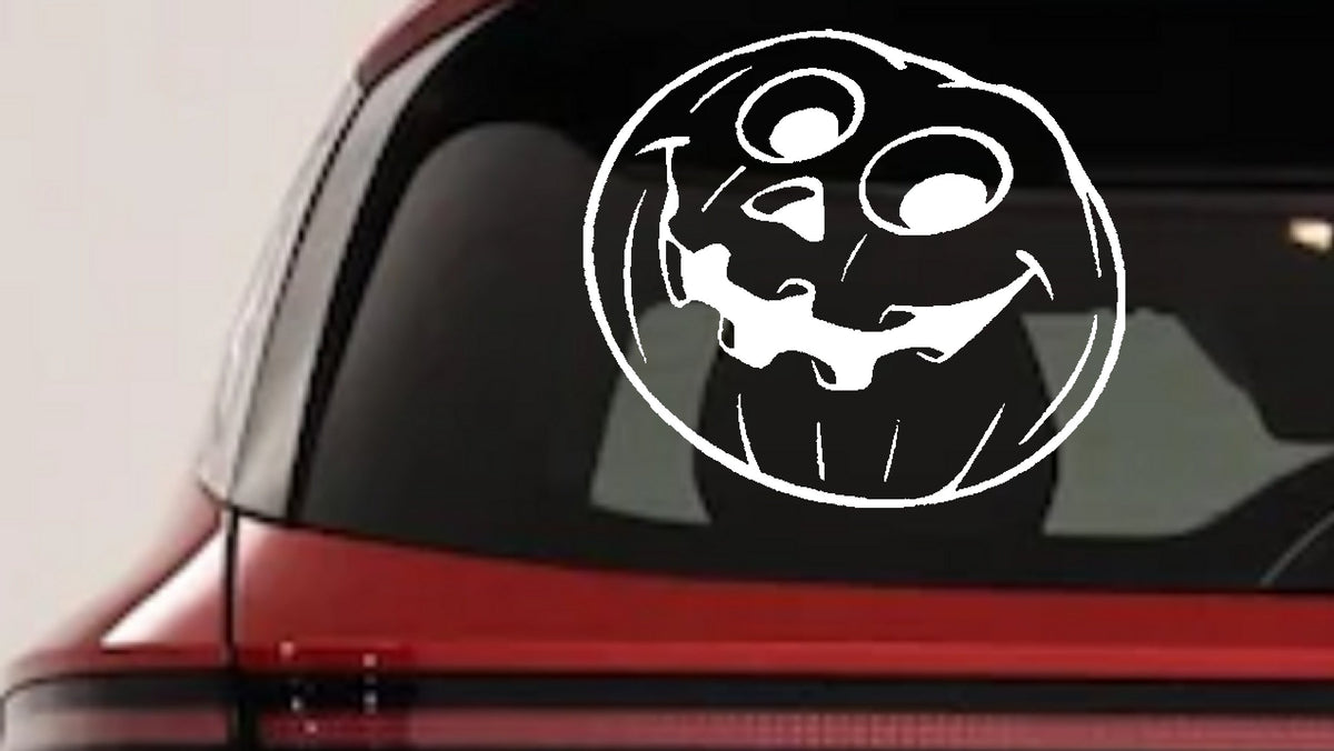 Jack O Lantern Halloween Car Truck Window Vinyl Decal Sticker