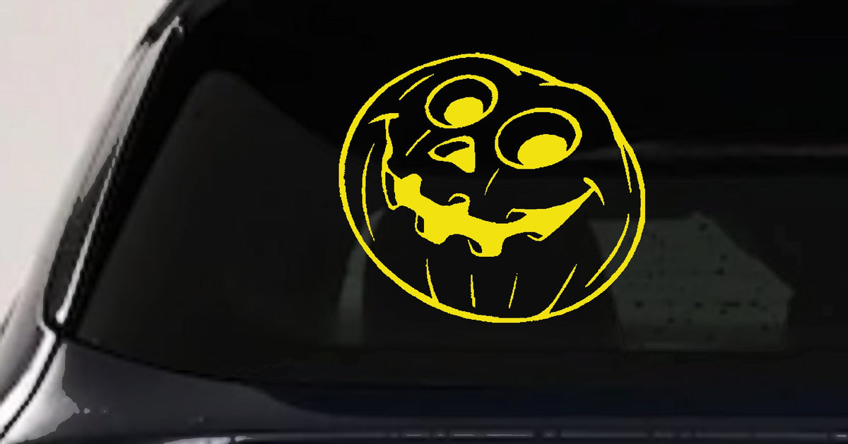 Jack O Lantern Halloween Car Truck Window Vinyl Decal Sticker