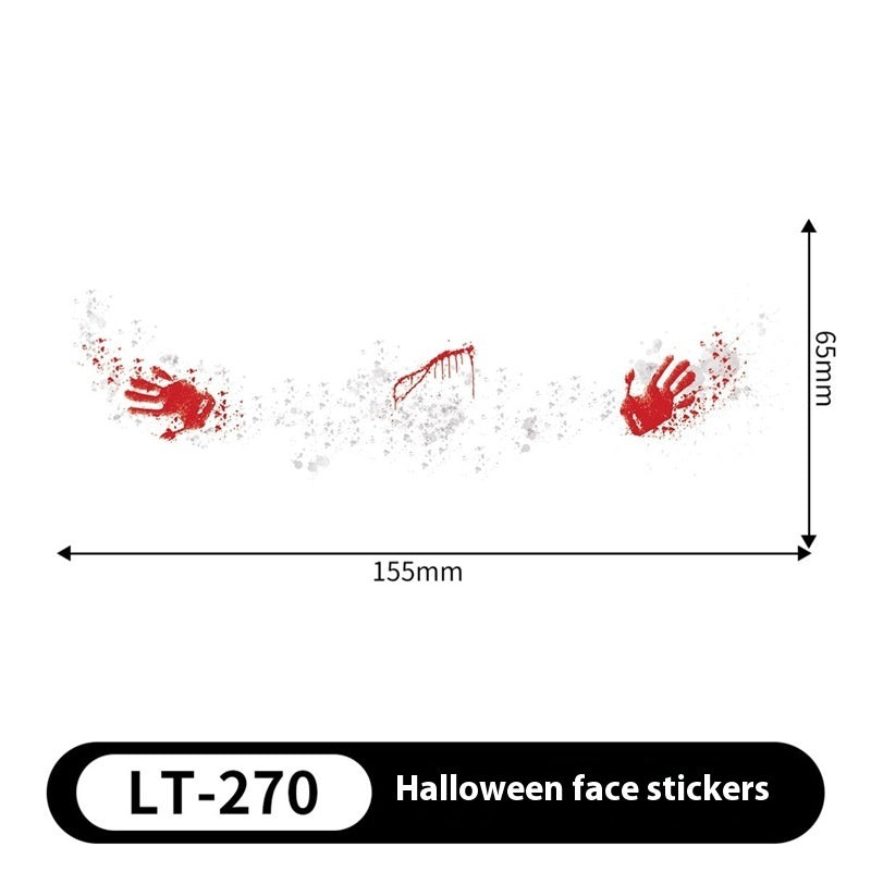 Halloween Makeup Stickers Dress Up Cute Painted - Discount Halloween City